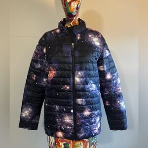 Lands' End Cosmic Galaxy Print Puffer Jacket